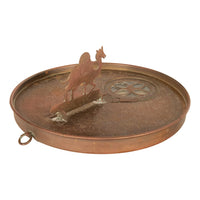 Antique Persian Islamic Arabic Brass Qibla Mecca Zodiac Compass Astrolabe 1880