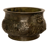 Antique 18th Century Cast Bronze Chinese Qing Dynasty Censer Xuande Mark, Circa 1780