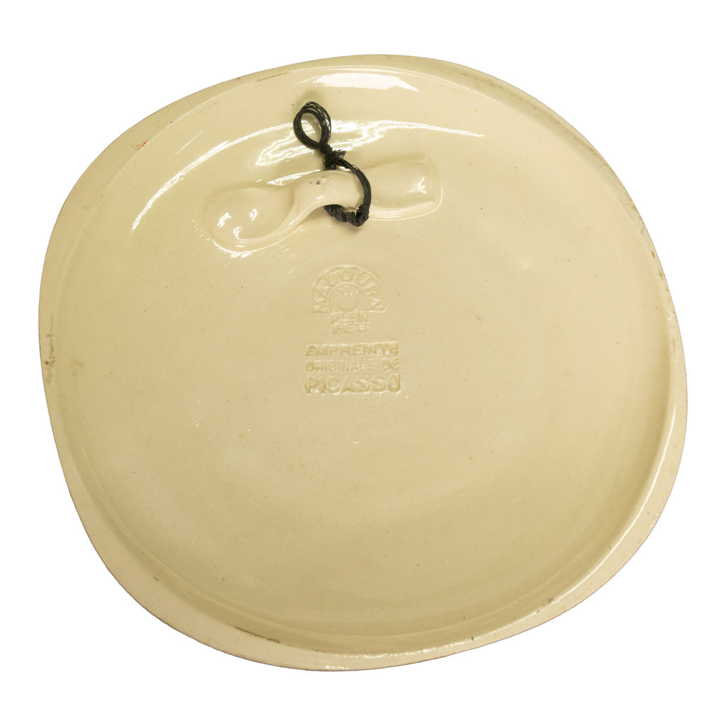 'Profil de Jacqueline' Ceramic Convex Madoura Pottery Wall Plaque A. Ramie 383 by Pablo Picasso, 1956