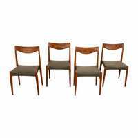 Four Mid Century Modern Danish "Bambi" Chairs Rolf Rastard & Adolf Relling 1960