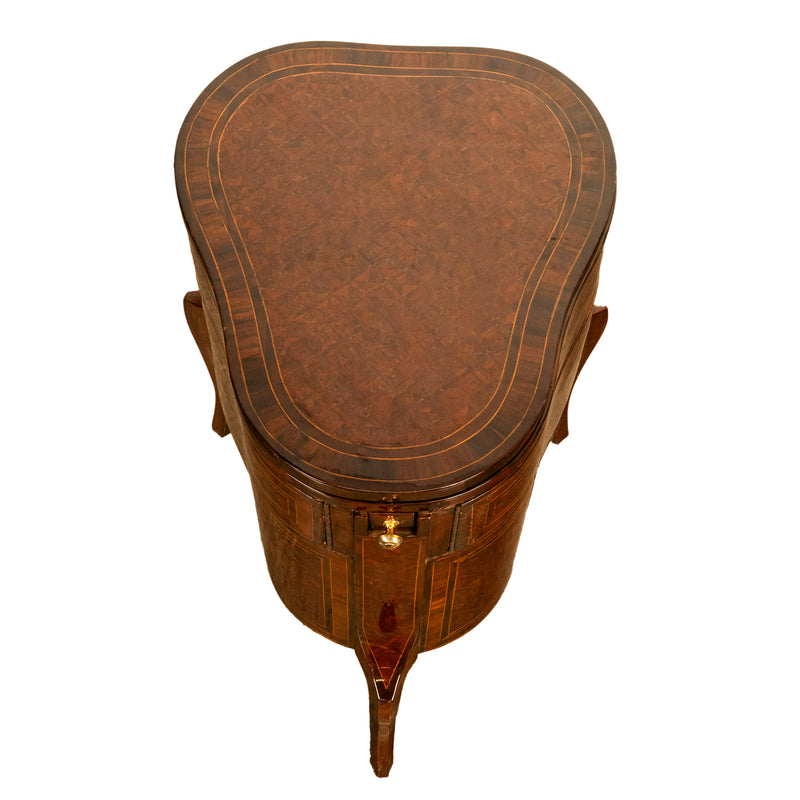 Antique French LouisXV Mechanical Tulipwood Dressing Table de Toilette Desk 1800