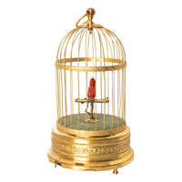 Antique German Singing Bird in a Cage Music Box Automaton by Karl Griesbaum 1930