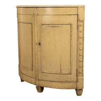 Antique 18thC Swedish Painted Gustavian Marble Top Corner Cupboard Cabinet 1780
