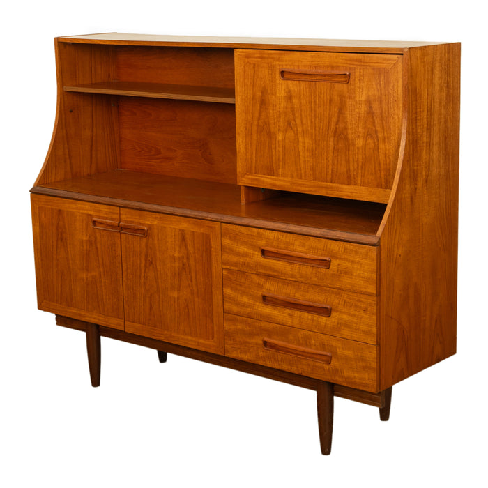 Mid Century Modern Danish Style Teak Credenza Bar Sideboard Buffet G Plan 1960s