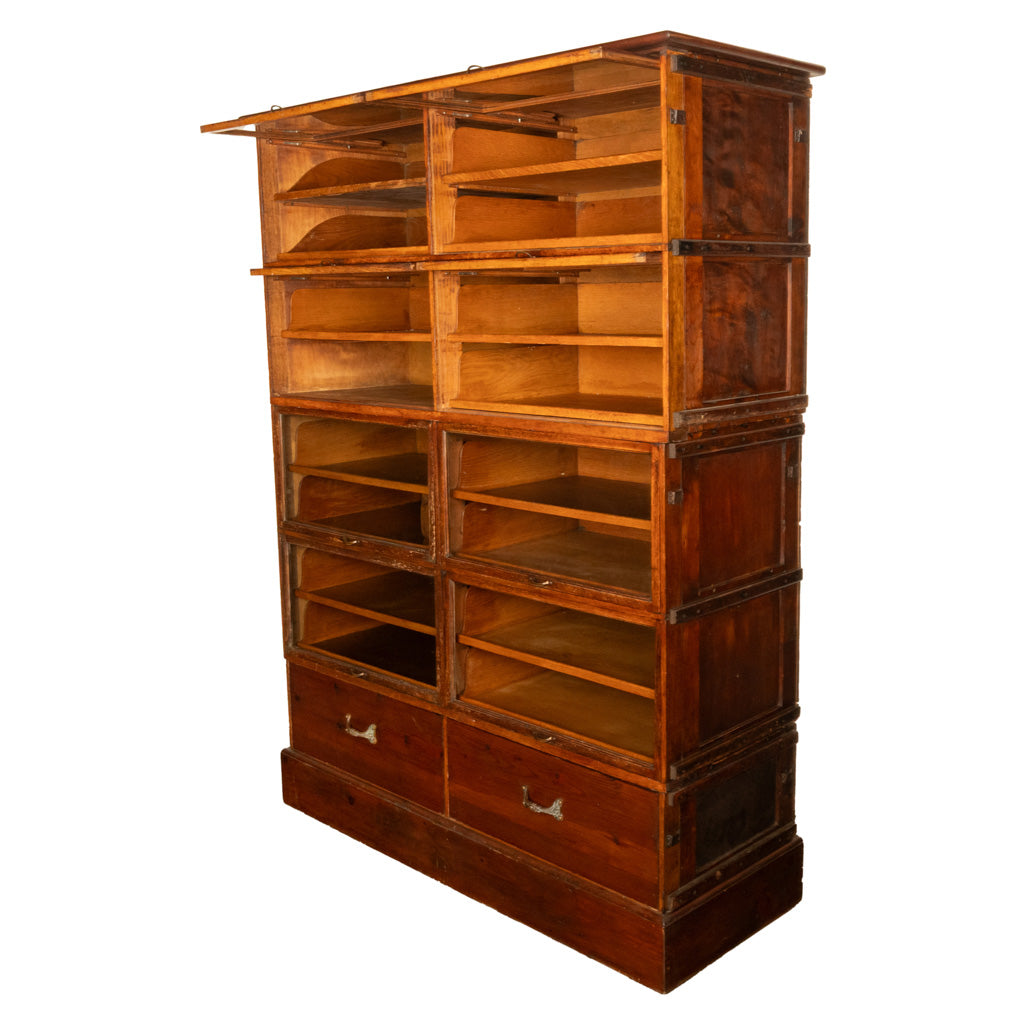 Antique Mercantile Store Shop Display 18 Drawer Pine Haberdashery Cabinet 1900