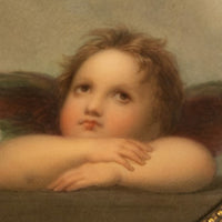 Genuine Antique KPM Berlin Porcelain Hand Painted Raphael's Angels Putti 1890