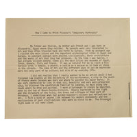 Original Colored Cubist Imaginary Portrait Signed Numbered by Pablo Picasso, 1969 with Marcel Salinas Letter