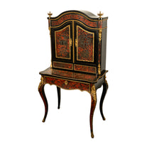 Antique Ebonized Boulle Ormolu Desk Cabinet Bonheur du Jour by Nordisk Kunst & Mobel-Etablissement Denmark