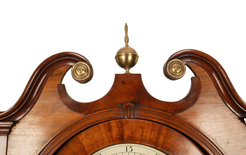 Antique Georgian Tall Case 8 Day Grandfather Clock Joseph Thompson of Whitehaven Circa 1820