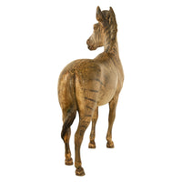 Antique Austrian Franz Bergman Cold Painted Bronze Zebra Quagga Sculpture Statue, 1900
