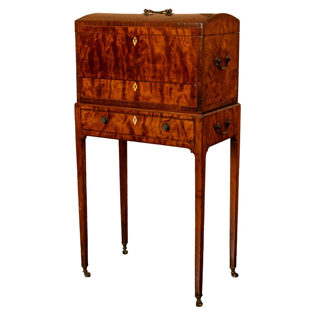 Antique George III Neoclassical Mahogany Chest Stand Cabinet Ince & Mayhew 1790