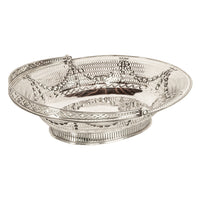 Antique Georgian Sterling Silver Pierced Basket by Richard Morton Sheffield 1778