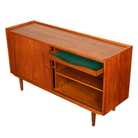 Mid Century Danish Modern 2 Door Teak Credenza Cabinet Jydsk Mobelindustri 1960