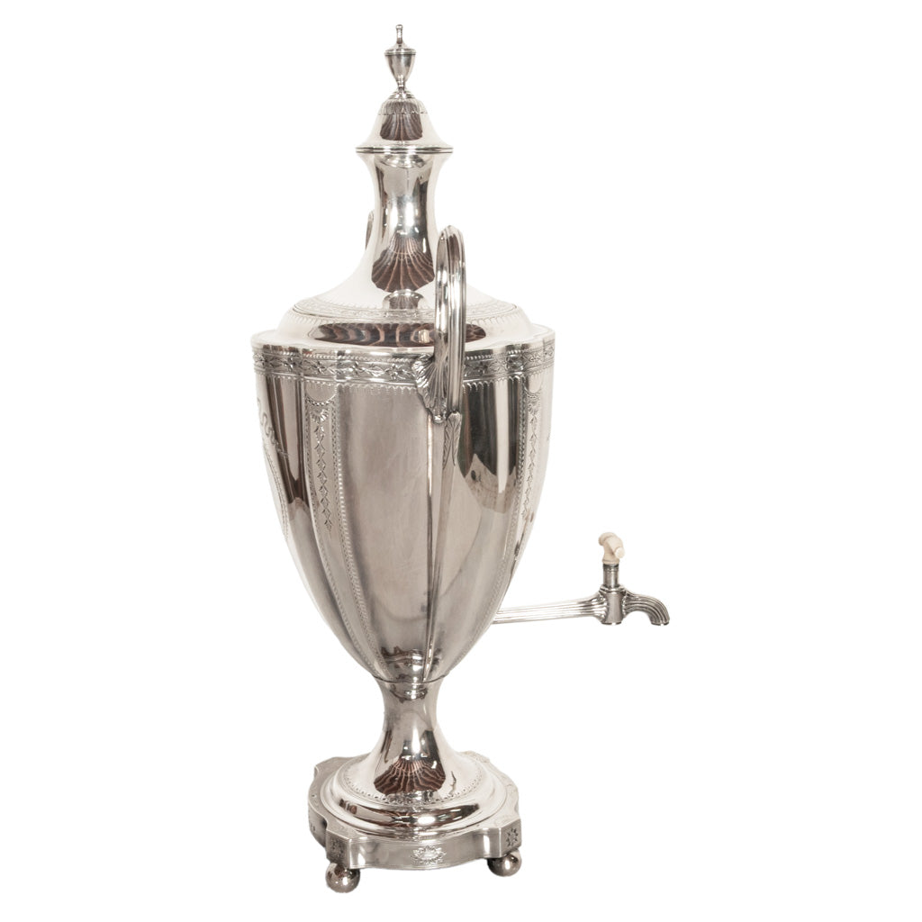 Antique Monumental Georgian Sterling Silver Samuel Godbehere & Edward Wigan Tea Urn London 1789