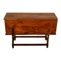 Antique Georgian Country 18th Century Elm Dough Bin Baker's Table Chest 1780