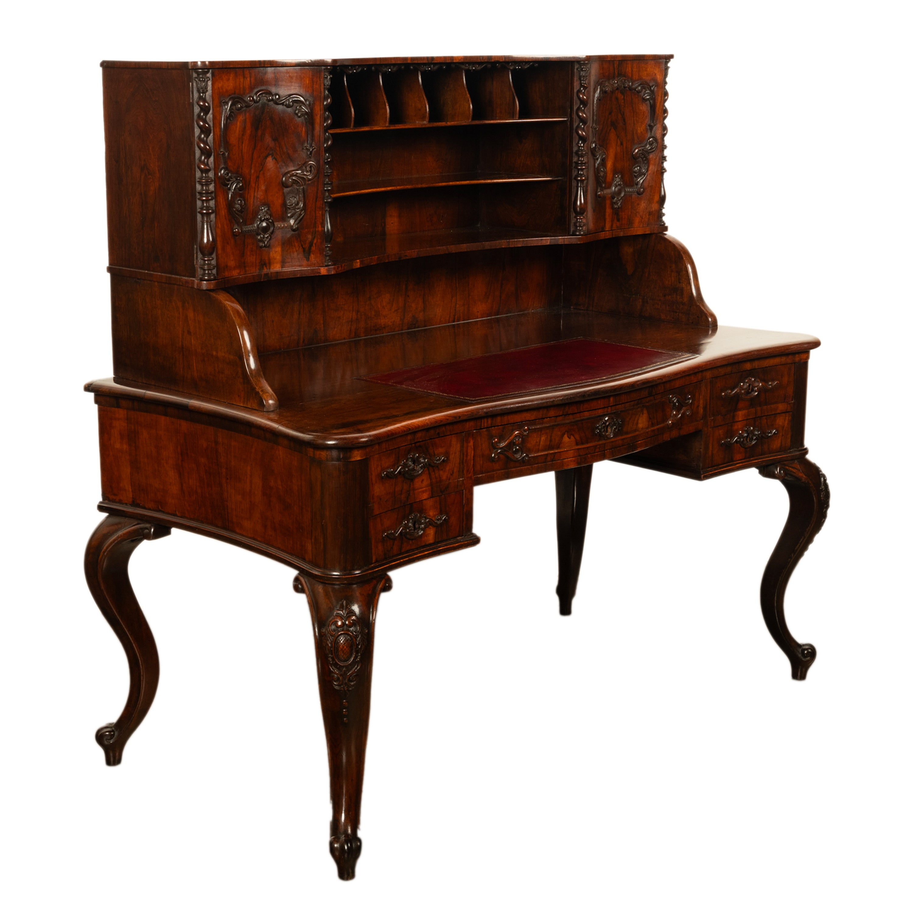 Antique French Carved Rosewood Louis Philippe Rococo Desk Bureau Writi –  BLOOMSBURY FINE ART & ANTIQUES