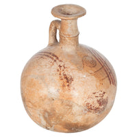 Ancient Greek Cypriot Pottery Bichrome Aryballos Oinochoe Bullseye Flask 750 BC