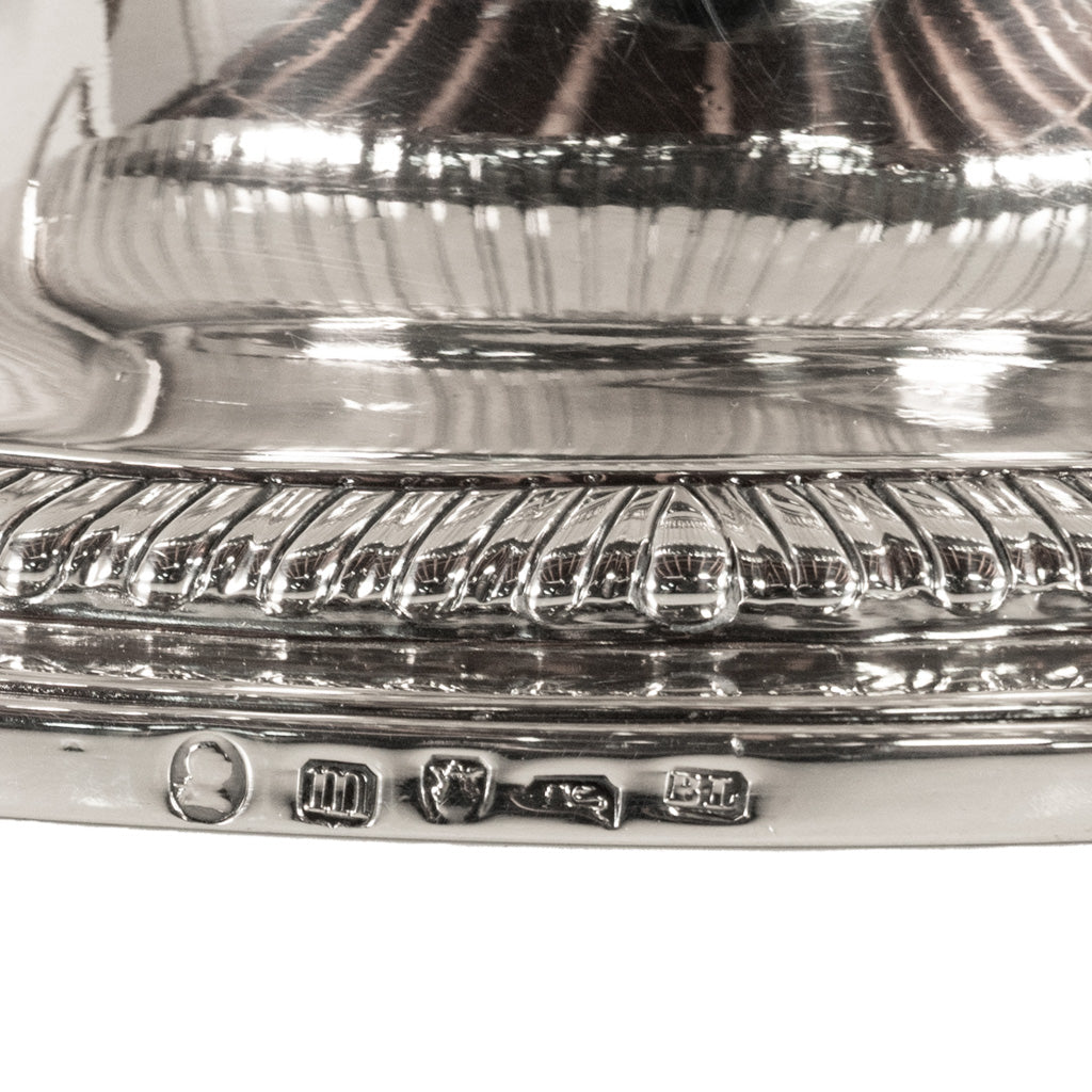 Antique George III Sterling Silver Soup Tureen Cover Benjamin Laver London 1787