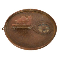 Antique Persian Islamic Arabic Brass Qibla Mecca Zodiac Compass Astrolabe 1880