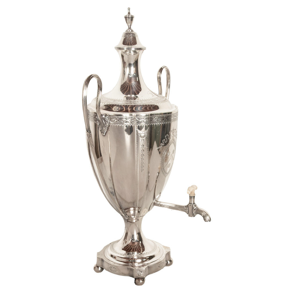 Antique Monumental Georgian Sterling Silver Samuel Godbehere & Edward Wigan Tea Urn London 1789
