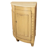 Antique 18thC Swedish Painted Gustavian Marble Top Corner Cupboard Cabinet 1780