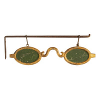 Antique American Gilt Cast Iron Optometrist Trade Mercantile Store Sign NY 1880