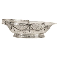 Antique Georgian Sterling Silver Pierced Basket by Richard Morton Sheffield 1778