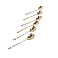 Set Antique Russian Imperial Silver Spoons by Fedor Rückert Faberge Moscow 1889