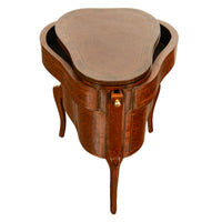 Antique French LouisXV Mechanical Tulipwood Dressing Table de Toilette Desk 1800