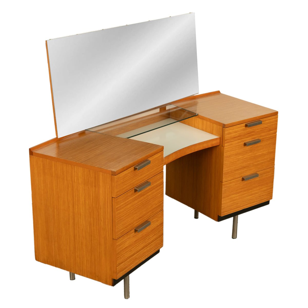 Mid Century Modern Birch Fineline Vanity Dresser Chest Set John Sylvia Reid 1961