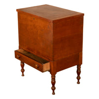 Antique American Federal Sheraton Middle Tennessee Cherry Plantation Sugar Chest 1820
