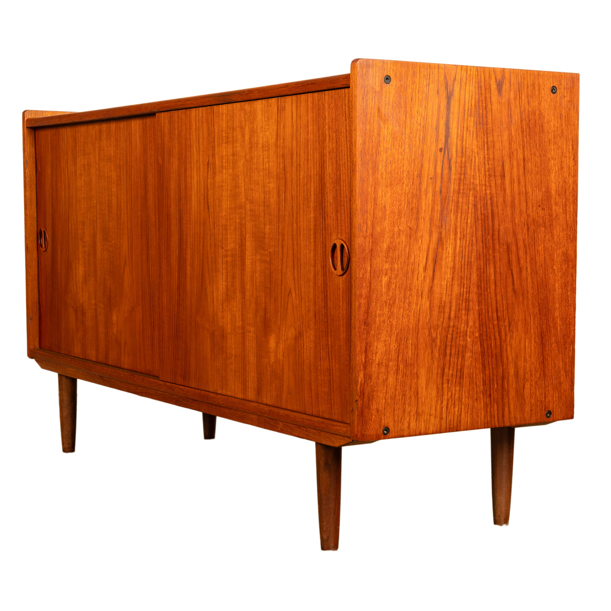 Mid Century Danish Modern 2 Door Teak Credenza Cabinet Jydsk Mobelindustri 1960