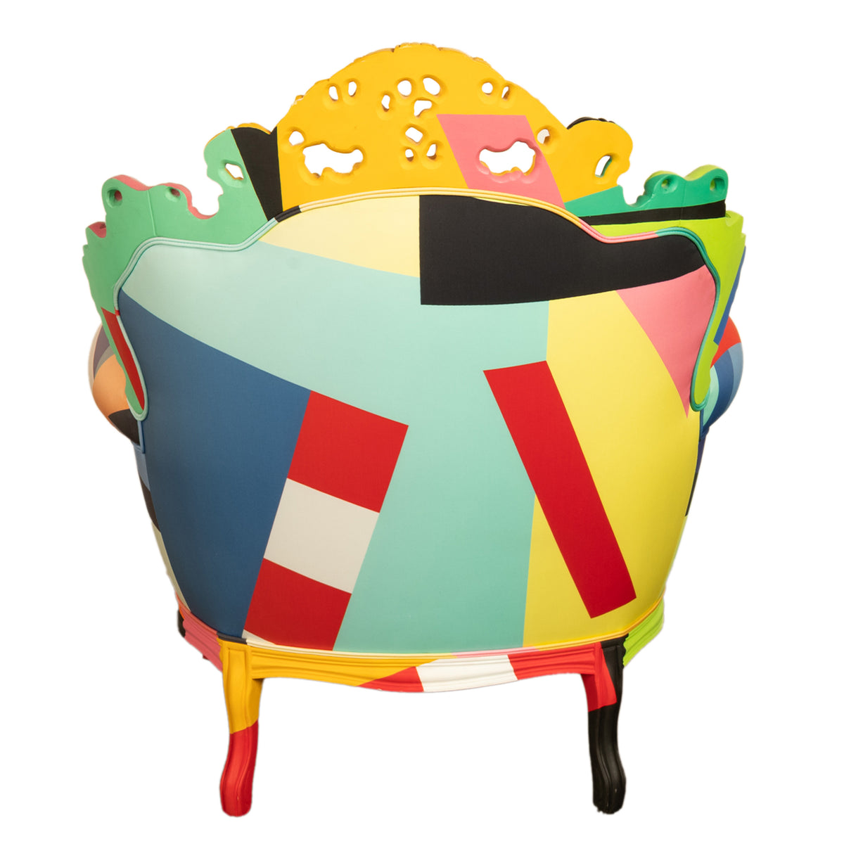 Italian Postmodern Proust Geometrica Armchair Alessandro Mendini by Cappellini