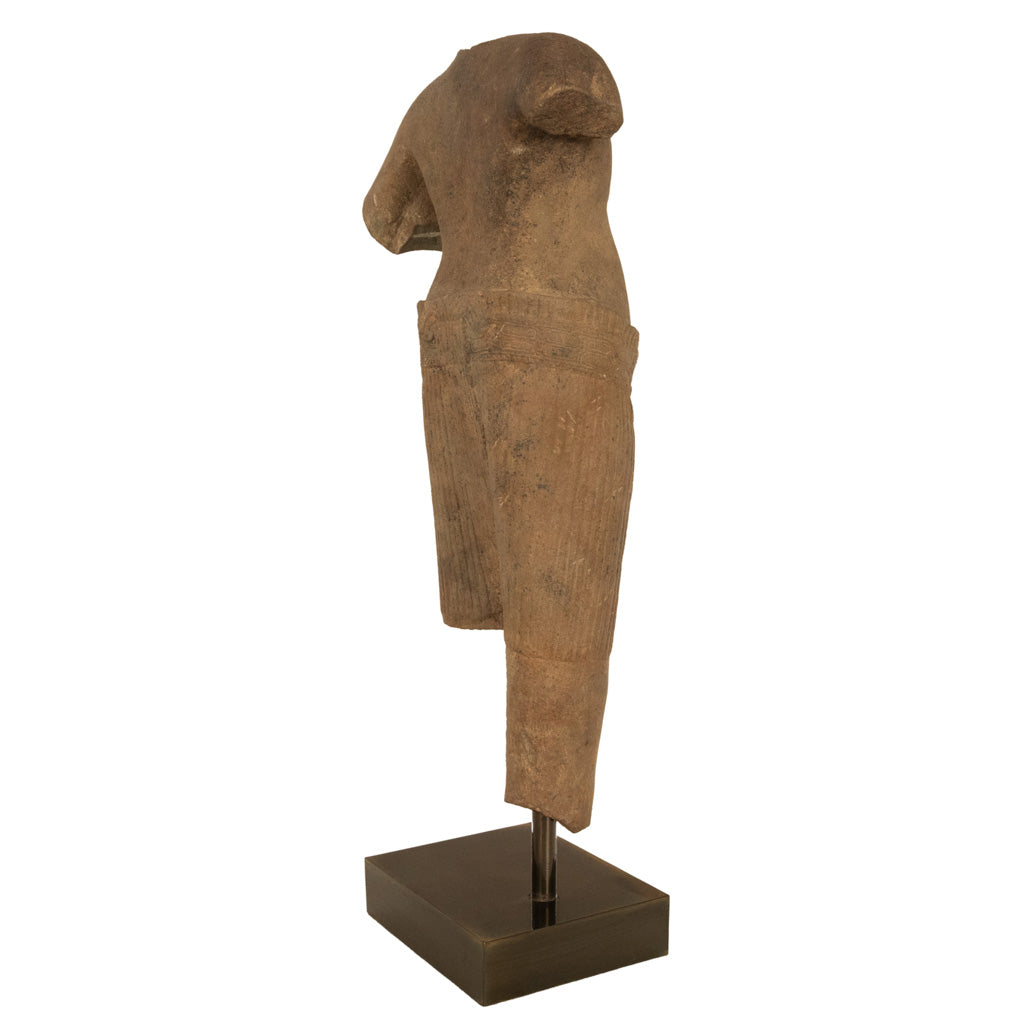 Ancient Cambodian Khmer Angkor Wat Sandstone Statue of Vishnu 12th Century CE