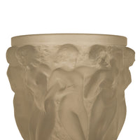 Rene Lalique Large Art Deco Opalescent Glass Crystal Vase Bacchantes Signed 1927