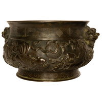 Antique 18th Century Cast Bronze Chinese Qing Dynasty Censer Xuande Mark, Circa 1780