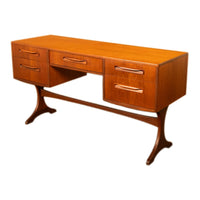 Original Mid Century Modern Danish Style Teak G Plan Furniture "Fresco" Desk Vanity by V. B. Wilkins, 1966