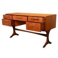 Original Mid Century Modern Danish Style Teak G Plan Furniture "Fresco" Desk Vanity by V. B. Wilkins, 1966