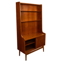 Authentic Mid Century Modern Danish Teak Bookcase Cabinet by Johannes Sorth 1965