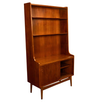Authentic Mid Century Modern Danish Teak Bookcase Cabinet by Johannes Sorth 1965