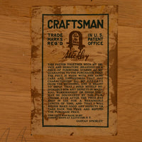 Antique American Arts & Crafts Mission Oak Gustav Stickley Postcard Desk 1905