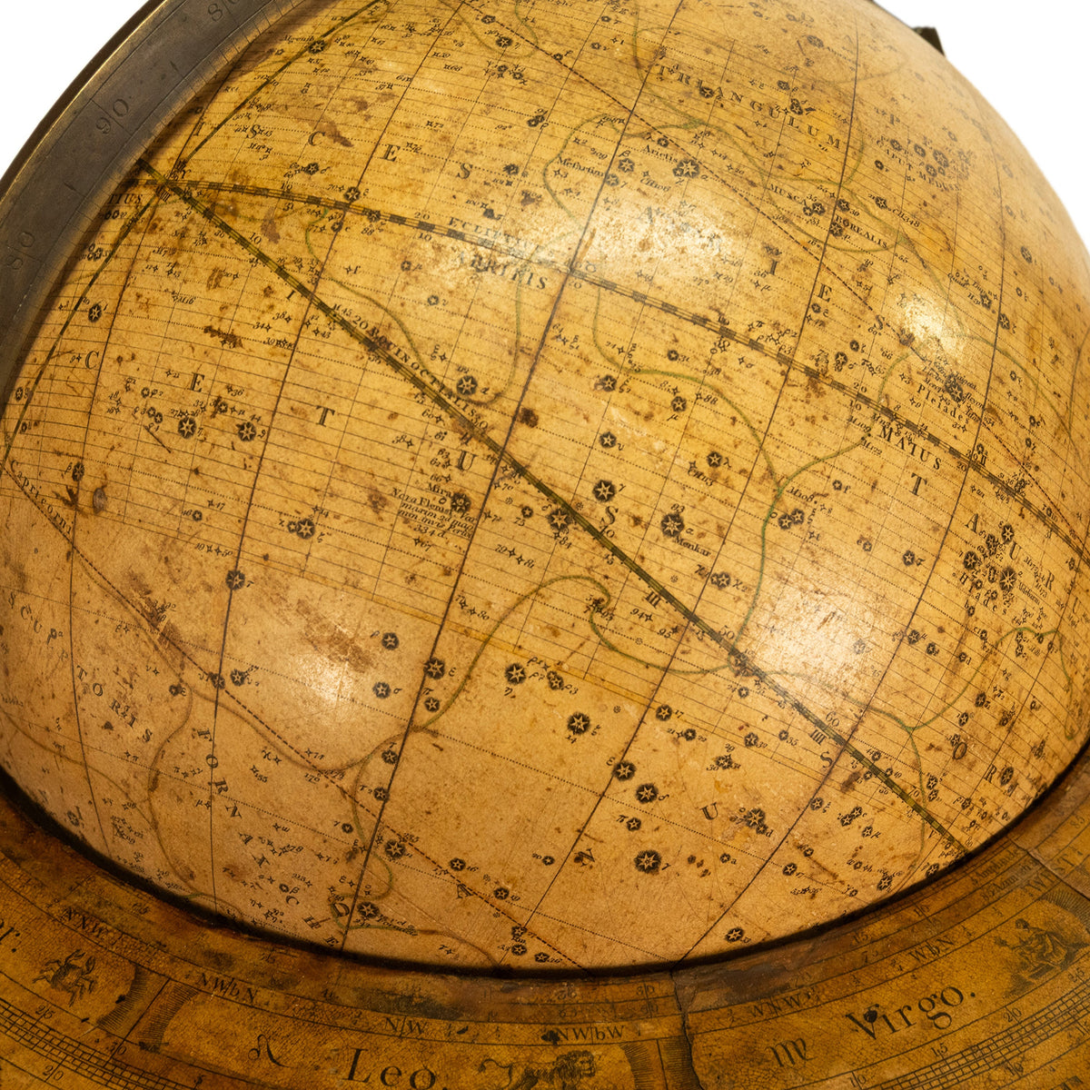 Antique Pair Georgian Terrestrial & Celestial Globes on Stands, signed  J. & W. Cary, 1802 and T. M. Bardin 1800
