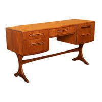 Original Mid Century Modern Danish Style Teak G Plan Furniture "Fresco" Desk Vanity by V. B. Wilkins, 1966