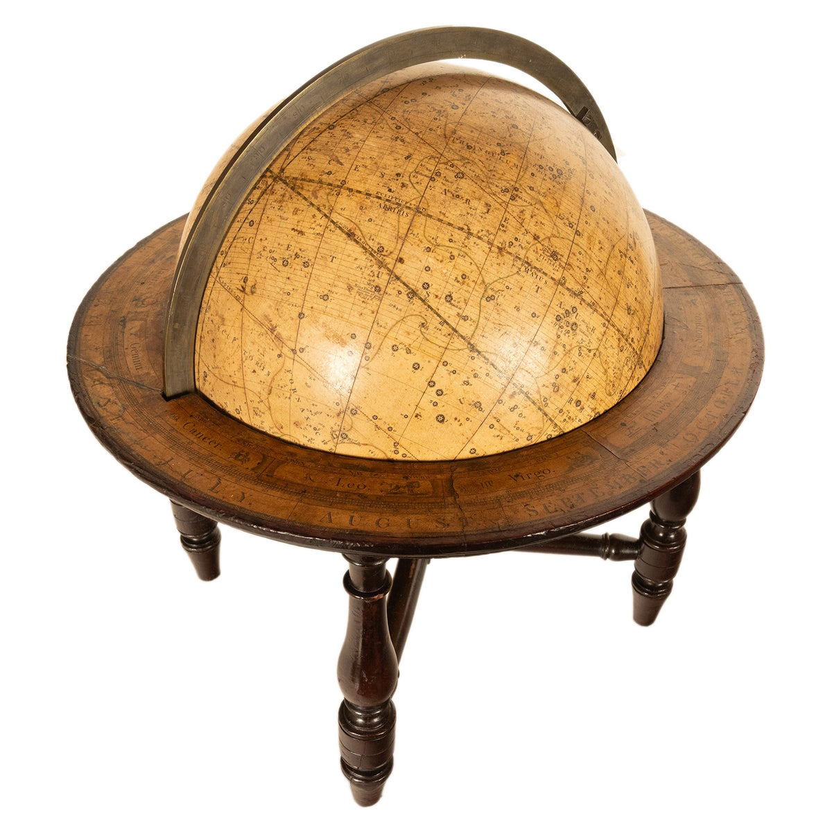 Antique Pair Georgian Terrestrial & Celestial Globes on Stands, signed  J. & W. Cary, 1802 and T. M. Bardin 1800