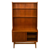 Authentic Mid Century Modern Danish Teak Bookcase Cabinet by Johannes Sorth 1965