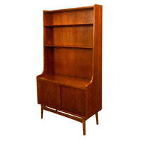 Authentic Mid Century Modern Danish Teak Bookcase Cabinet by Johannes Sorth 1965