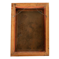 Antique 18thC Spanish Colonial Icon Painting Retablo St. Camillus & Christ 1760