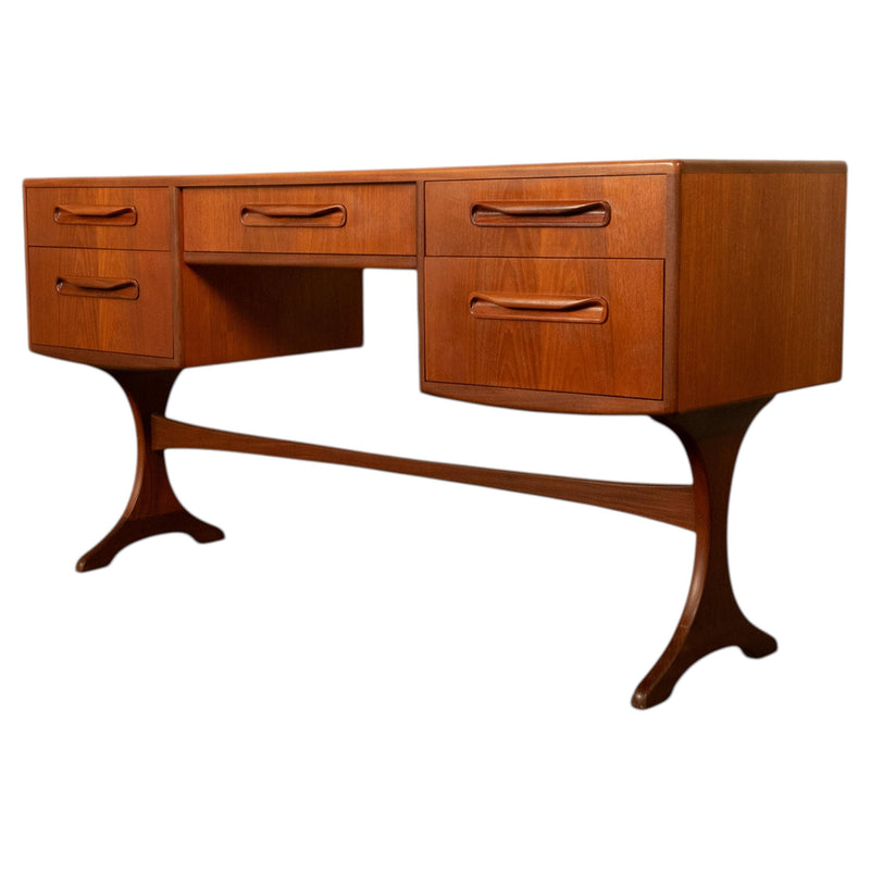 Original Mid Century Modern Danish Style Teak G Plan Furniture "Fresco" Desk Vanity by V. B. Wilkins, 1966