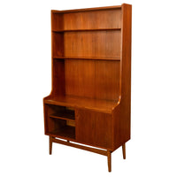 Authentic Mid Century Modern Danish Teak Bookcase Cabinet by Johannes Sorth 1965