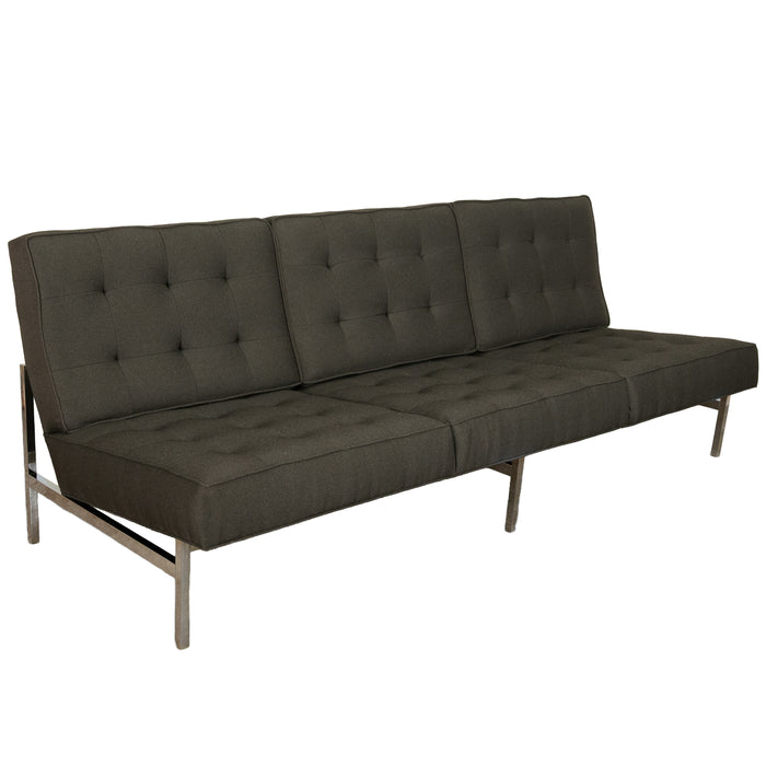Original Mid-Century Modern 1955 Florence Knoll Parallel Bar Sofa Fully Restored